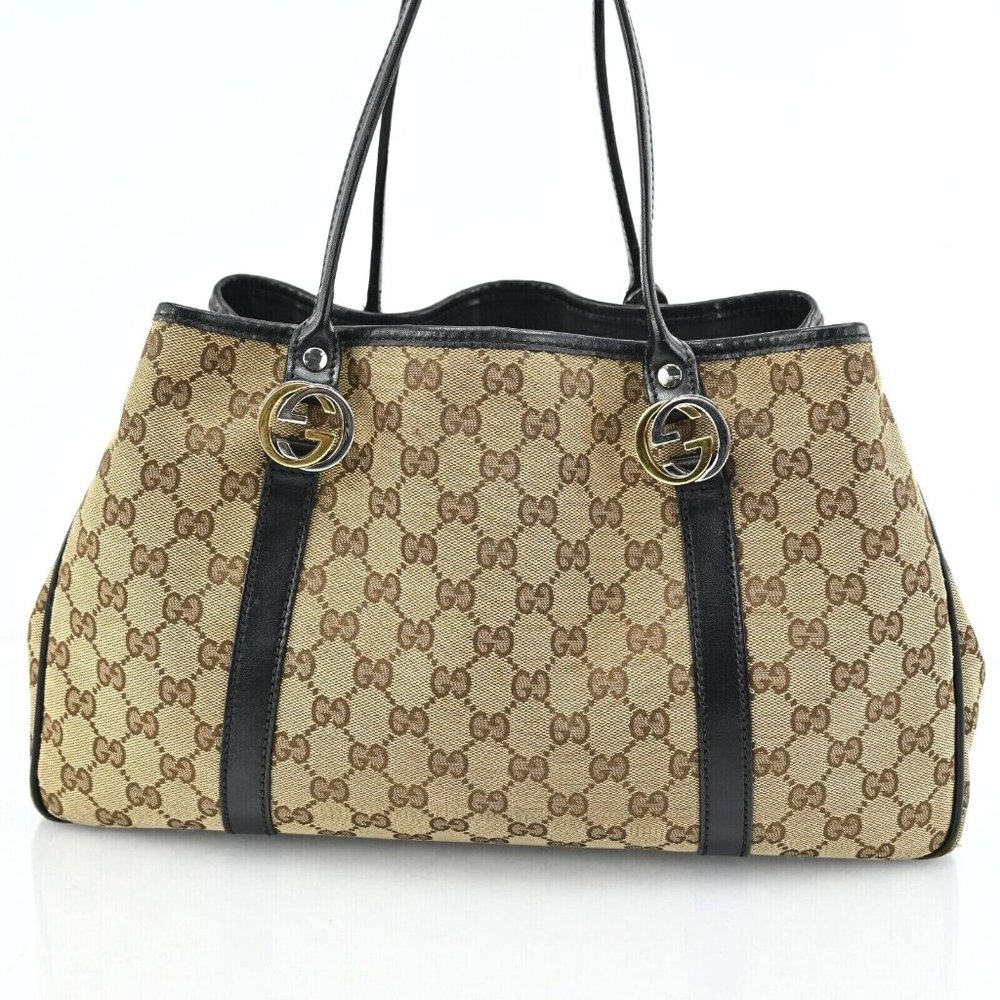 Auth Gucci Twins Heart Gg Tote Bag #47316G21B - Picture 3 of 12